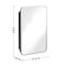 Flash Furniture Jolie 16-in. x 24-in. Medicine Cabinet w/Rounded Beveled Mirror and Reversible Metal Frame, Silver HFKHD-FM23C0401-S-SLV-GG - alternate 3